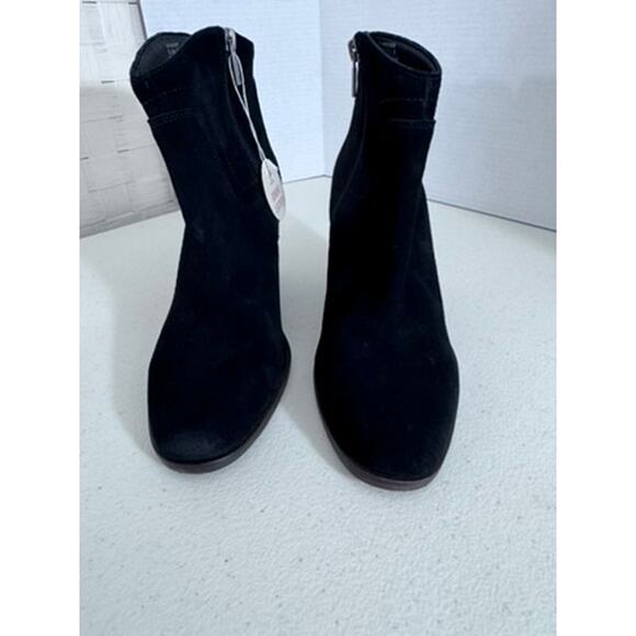 NWT!! "LUCKY BRAND" SZ 8.5 Women's Blk Sued Ankle Boots Side Zipper Classy Work - Picture 5 of 12